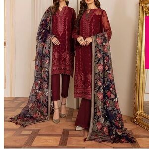 Baroque Chantelle Embroidered 3 piece suit. OPEN TO ALL OFFERS